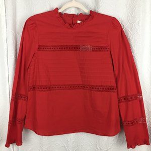NEW Pretty Pintucked Blouse size M